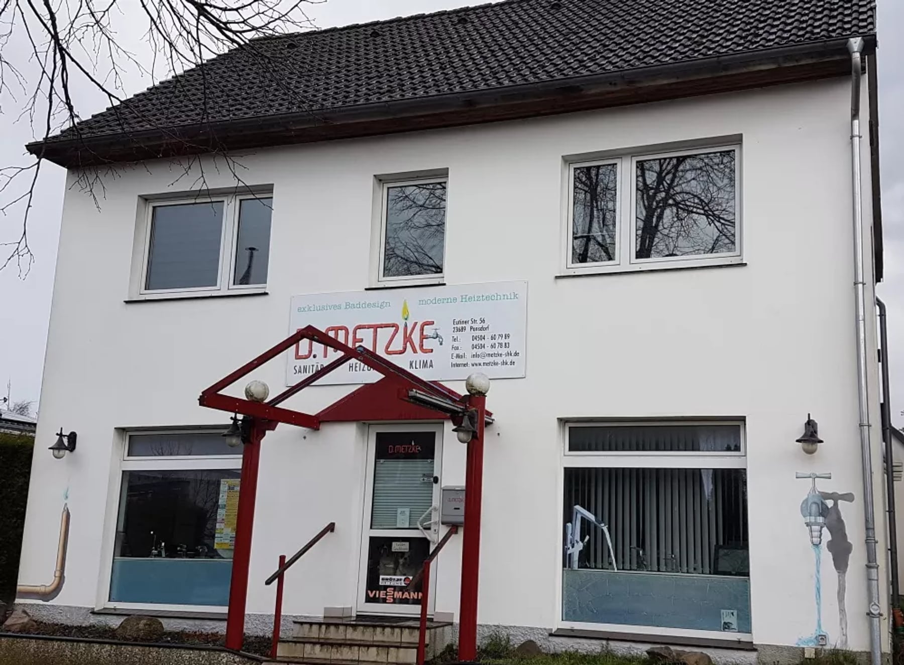 Firmengebäude Dirk Metzke Sanitär Heizung Klima in Pansdorf